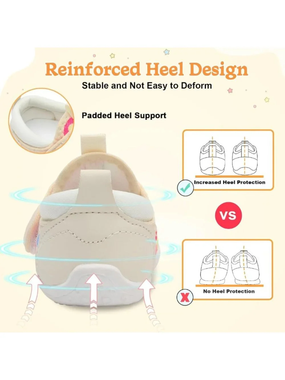 Infant Baby First Walker Shoes for Boys & Girls - Barefoot Sneakers with Wide